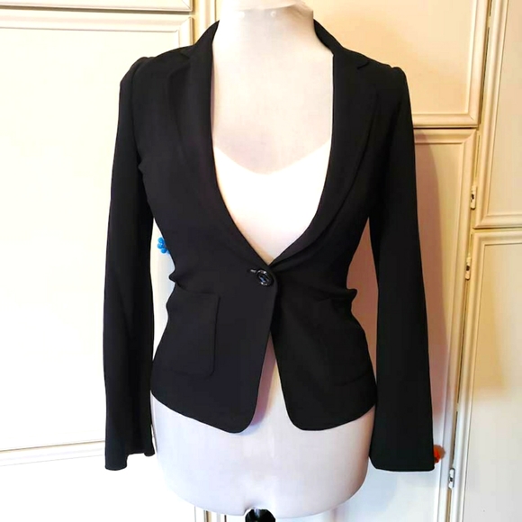 kate spade Jackets & Blazers - Kate Spade Black Blazer w/ Palest Pink Lining